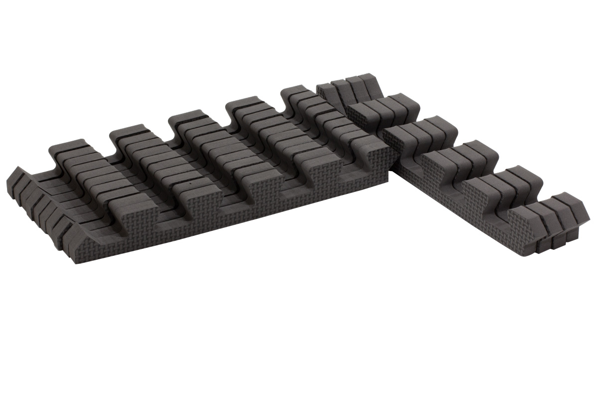 Rialto Baby Sada šedých okrajů pro pěnové puzzle 120x90cm" "Barva:šedé|Počet kusů:14|Značka:Rialto Baby|