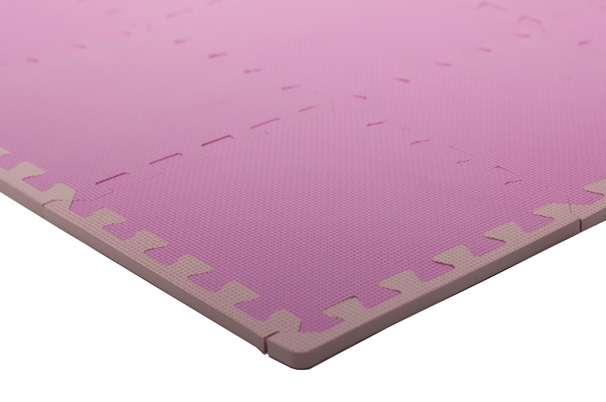 Rialto Baby Sada růžových okrajů pro pěnové puzzle 120x150cm" "Barva:růžové|Počet kusů:18|Značka:Rialto Baby|