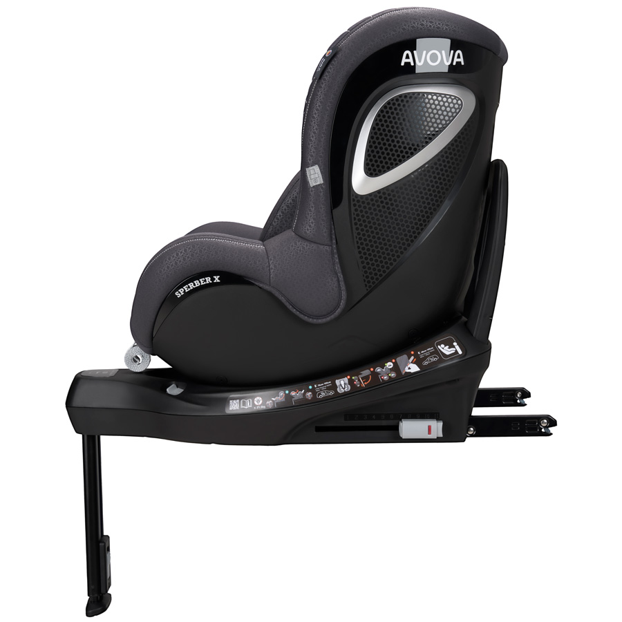 AVOVA AVOVA Sperber X 2026 Polar Grey 40–105 cm" "Barva:šedé|Hmotnost sedačky:12 kg|Odpovídá normě:ECE R129 i-Size|Orientace:univerzální|Požadované vlastnosti:ochrana proti bočnímu nárazu|Výrobce:Avova|Zabezpečení dítěte:pětibodový pás|Značka:Avova|