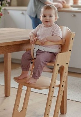 Baby Dan Rostoucí dřevěná židlička BabyDan DanChair Mocca