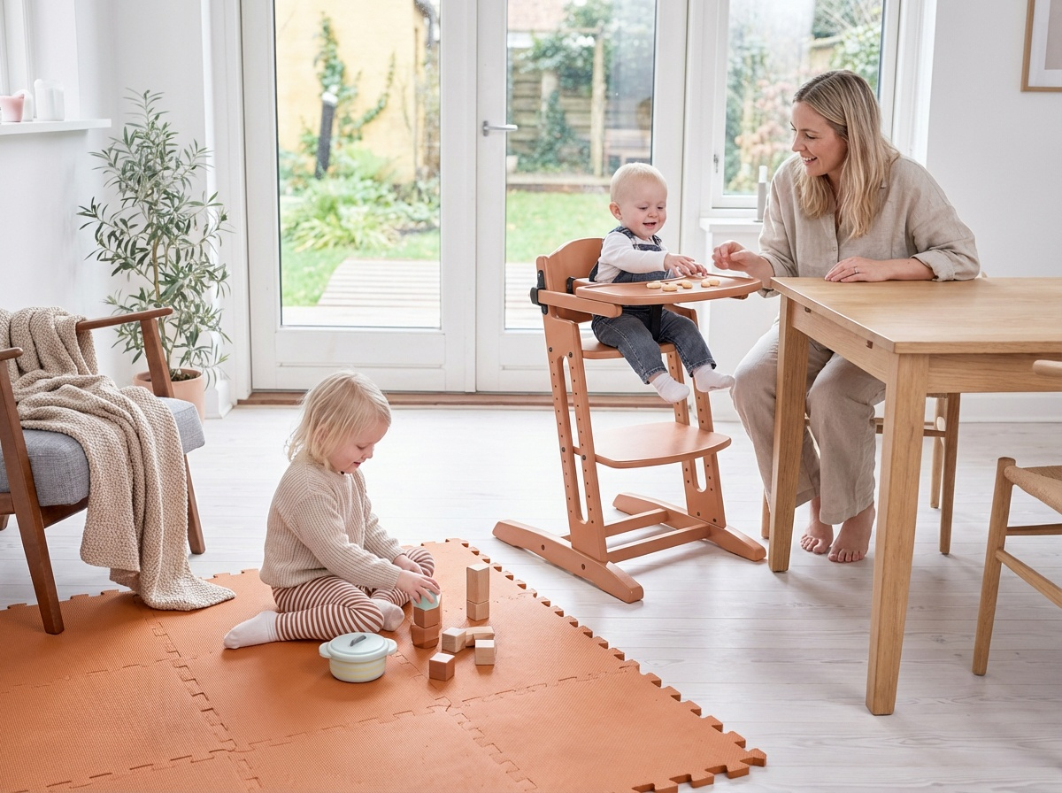 Baby Dan Rostoucí dřevěná židlička BabyDan DanChair Mocca