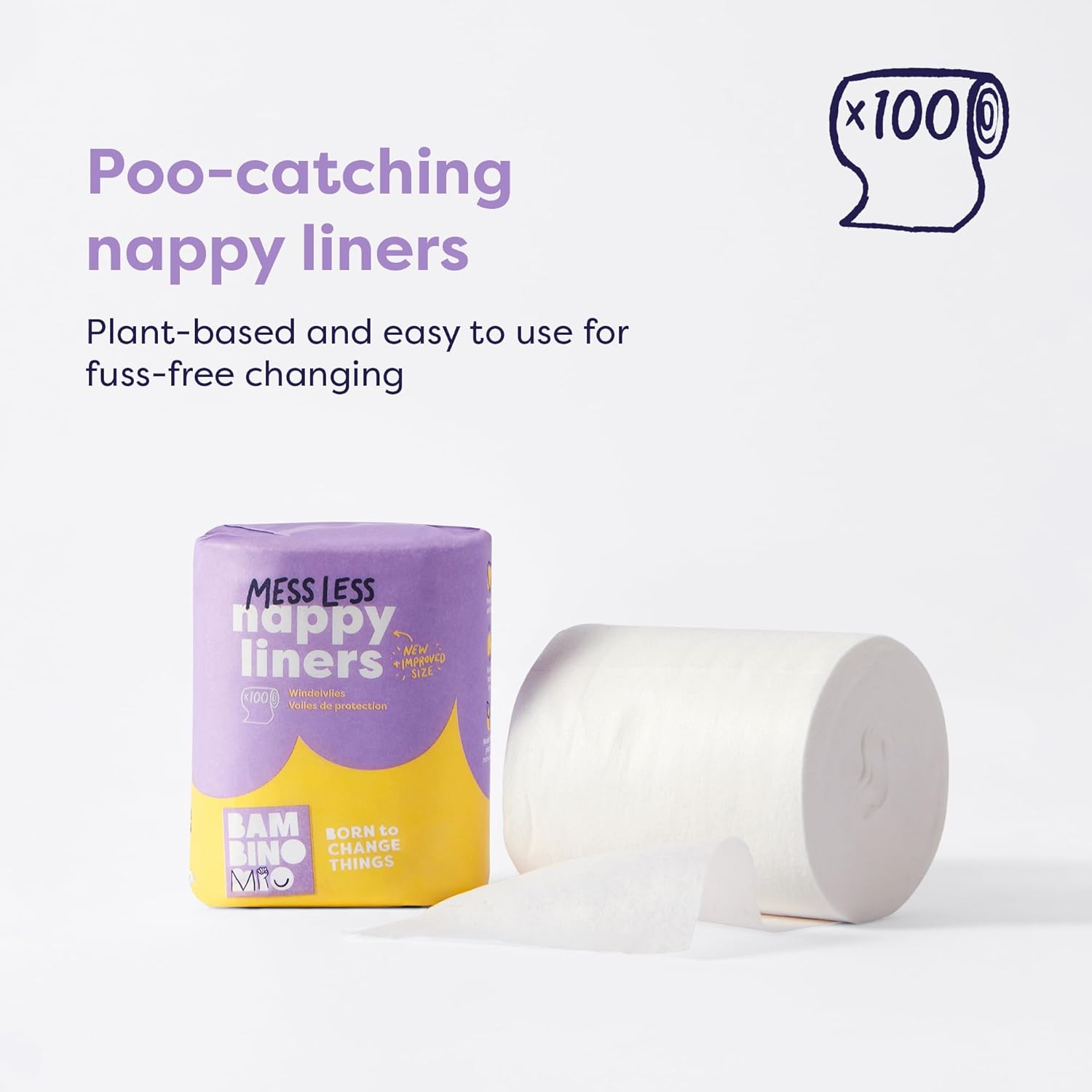 Bambino Mio Set 5-ti revolučních plenek-BOLT" "Barva:Bílá|Druh:látkové|Hmotnost dítěte:3 - 15 kg|Materiál:bambusové, polyesterové|Požadované vlastnosti:Jednovelikostní|Typ:vše v jednom|Výrobce:Bambino Mio|Zapínání:na suchý zip|Značka:Bambinomio|