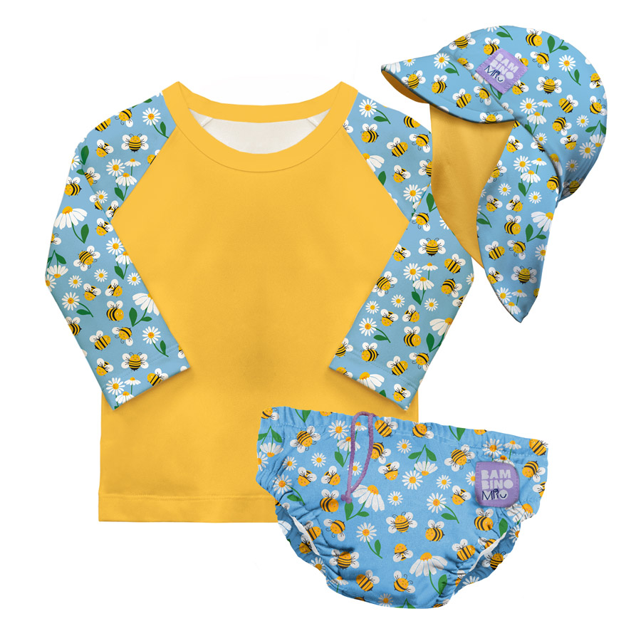 Bambino Mio koupací sada BUSY BEES, 6-12 měsíců