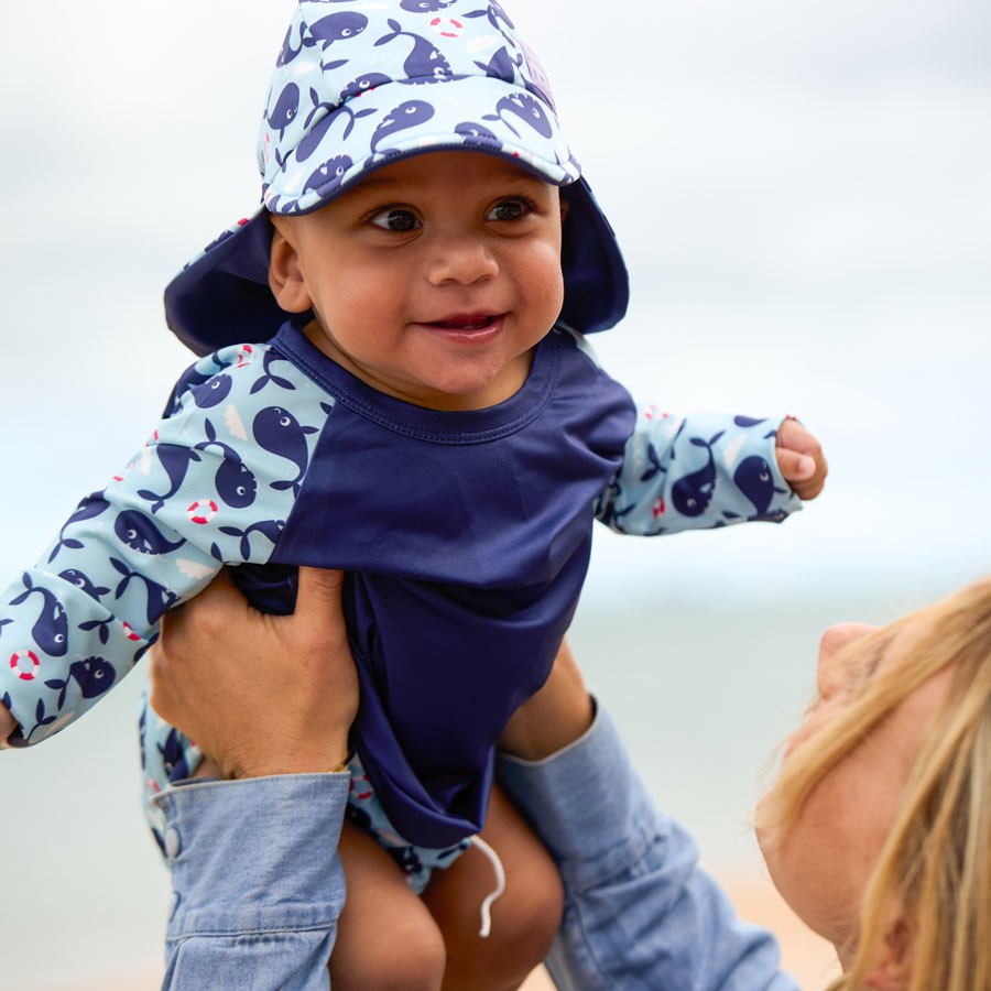 Bambino Mio koupací sada BLUE WHALE, 6-12 měsíců