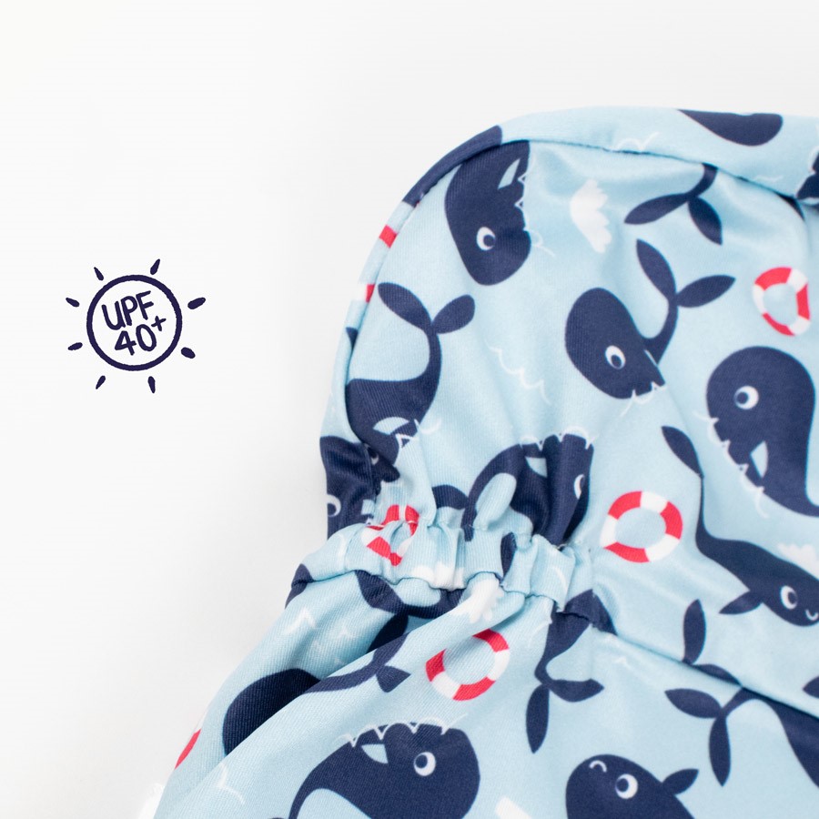 Bambino Mio koupací sada BLUE WHALE, 6-12 měsíců