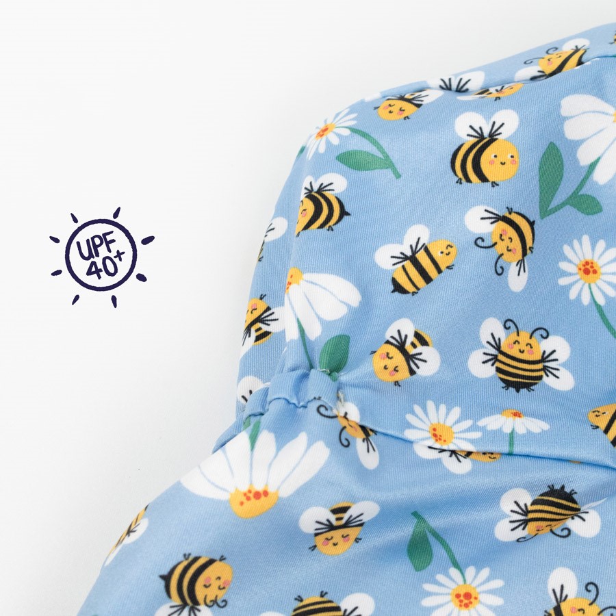Bambino Mio dětská koupací čepice BUSY BEES, 0-12 měsíců