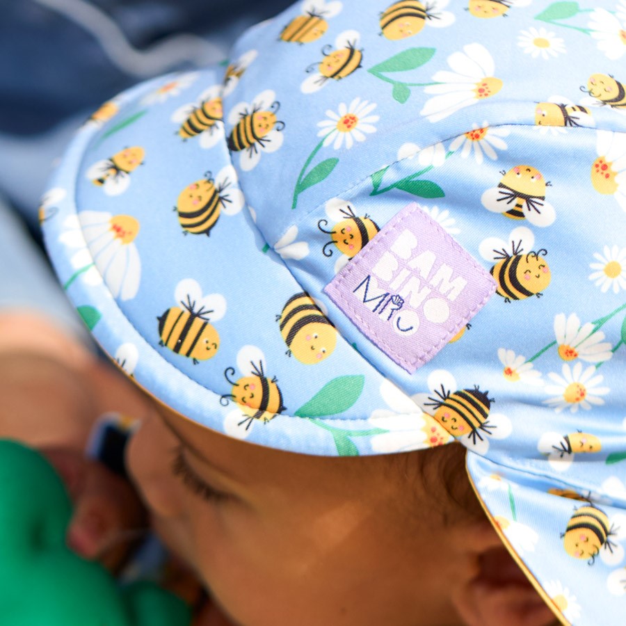 Bambino Mio dětská koupací čepice BUSY BEES, 0-12 měsíců