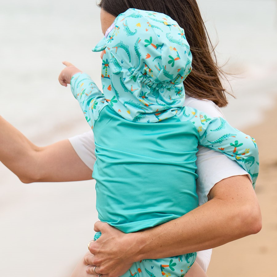 Bambino Mio dětská koupací čepice CRAFTY CROC, 0-12 měsíců