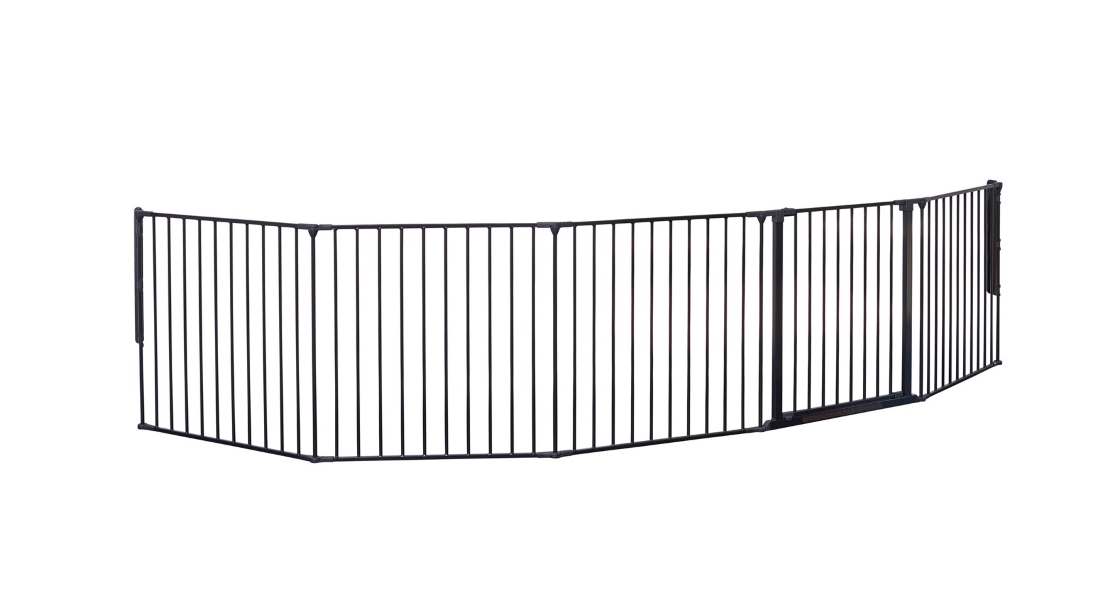 Baby Dan Prostorová zábrana Flex XXL černá 90-350 cm" "Barva:černé|Druh zábrany:zábrana prostorová|Materiál:kov|Určení zábrany:bytové|