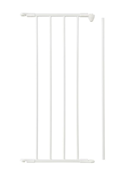 Baby Dan Prodloužení pro Prostorovou zábranu bílé 33 cm" "Barva:bílé|Druh zábrany:prodlužovací moduly|Materiál:kov|Určení zábrany:bytové|