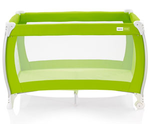 Inglesina Postýlka Inglesina  Lodge Lime" "Barva:limetkové|Kolečka:ano|Materiál:polyesterové a hlinikové|Polohovací:ano|Rozměry:126x79|Typ:cestovní|Vyndavací příčky:ano|Výška:79|