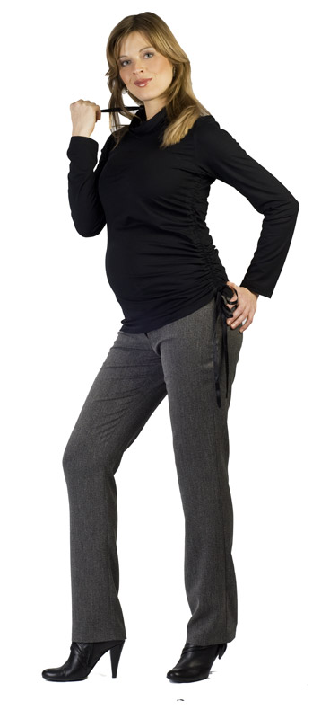 Těhotenské tričko Rialto Rollot černé 0156 Dámská velikost: 42