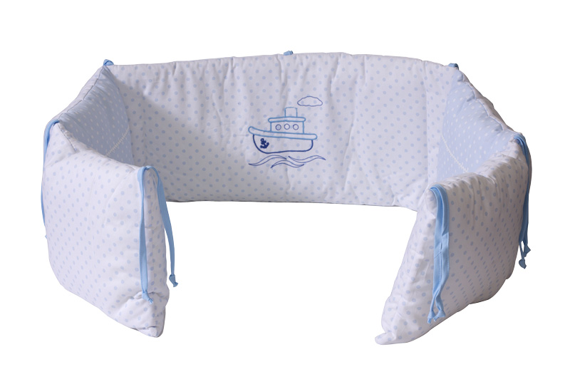 Szeko Sada pro postýlku lodička modrý puntík" "Sada:třídílná|