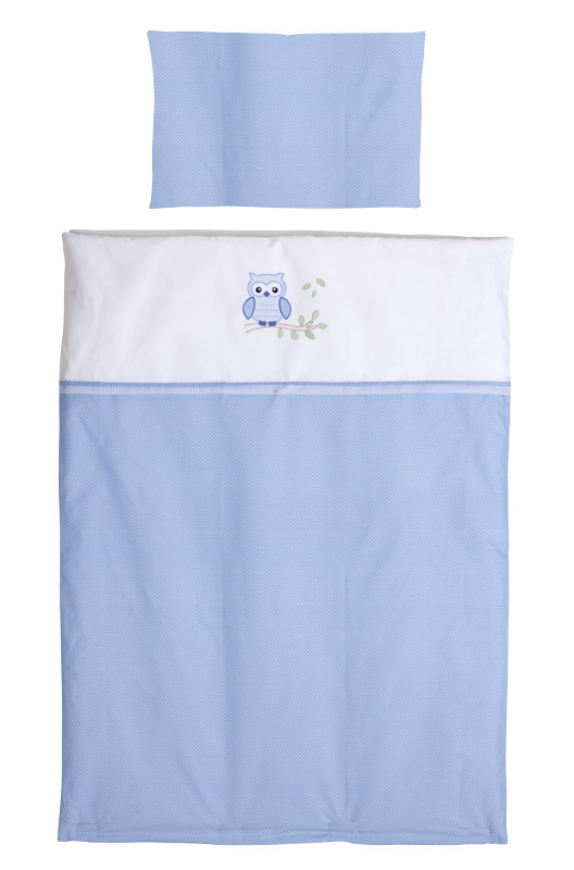 Szeko Povlečení pro postýlku sovička modrý puntík" "Druh:Dětské povlečení|