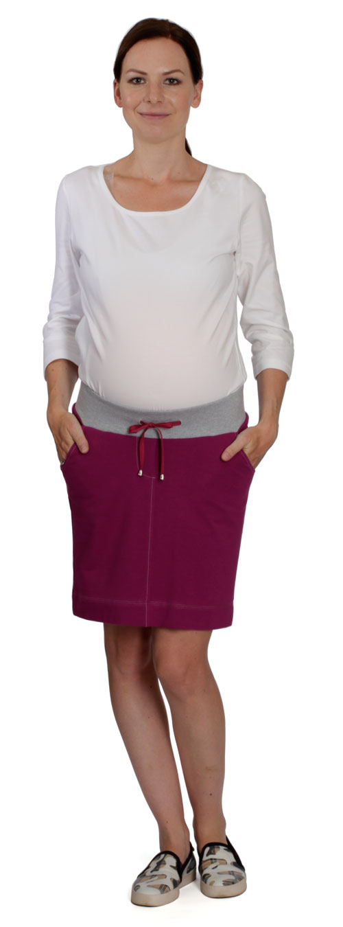 Těhotenská sukně Rialto Bogny fialová 0414 Dámská velikost: 38