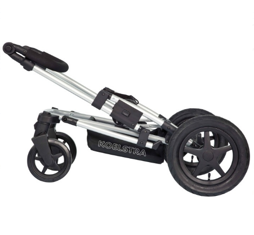 Koelstra Koelstra Sportovní kočárek Binque Daily 2023 Denim Black Leather Look" "Barva:modré|Typ kol:nafukovací|Zatáčecí kola:ano|