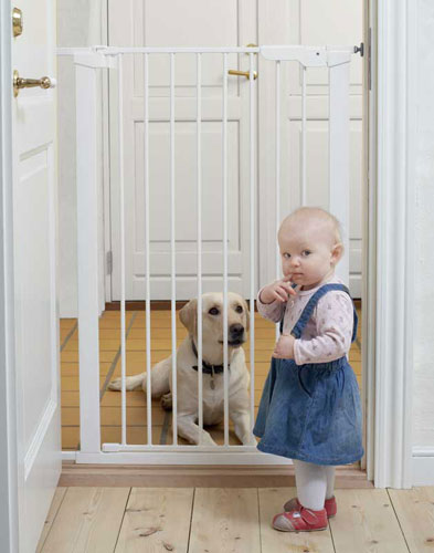 Baby Dan Vysoká zábrana Babydan Premier PET GATE 73-86 cm bílá