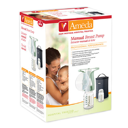 Ameda Ergo manuální odsávačka mateřského mléka Ameda, s taškou