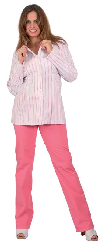 Těhotenské kalhoty Rialto Chicio růžové 19173 Dámská velikost: 42