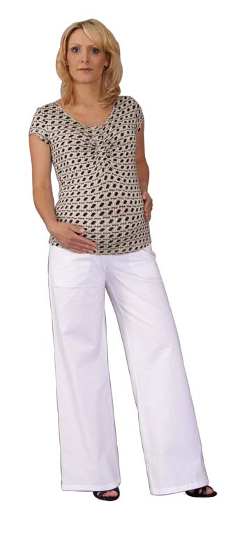 Těhotenské a kojicí tričko Rialto Dison šedobéžovočerné 4299 Dámská velikost: 40