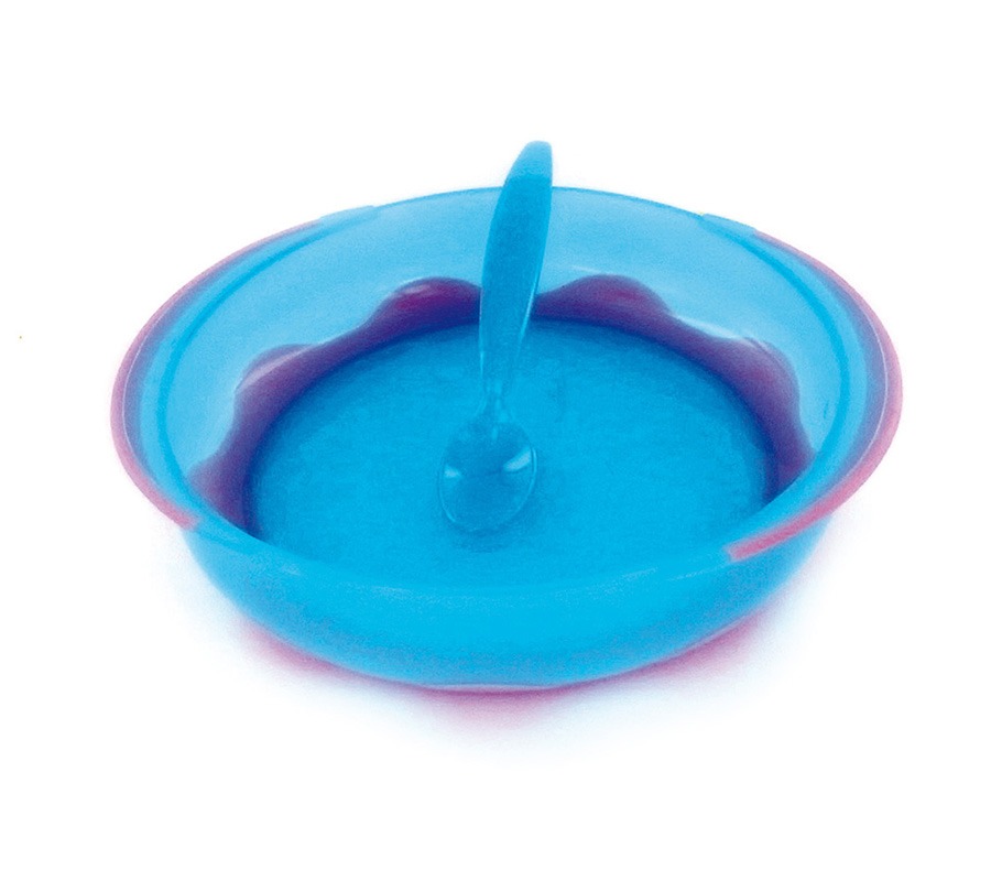 dBb Remond dBb Baby Snack, sada 4 misek, talíř, lžíce" "Barva:Tyrkysovo/Fialová|