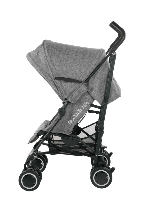 Koelstra Koelstra Golfový kočárek Simba T4 2026 Grey Melange" "Barva:jeansové|Brzda:ano|Délka rozloženého kočárku:76|Délka složeného kočárku:106|Hmotnost:7,2|Odpružení:ano|Počet kol:osmikolový|Průměr předních kol:15,2|Průměr zadních kol:15,2|Šířka rozlože