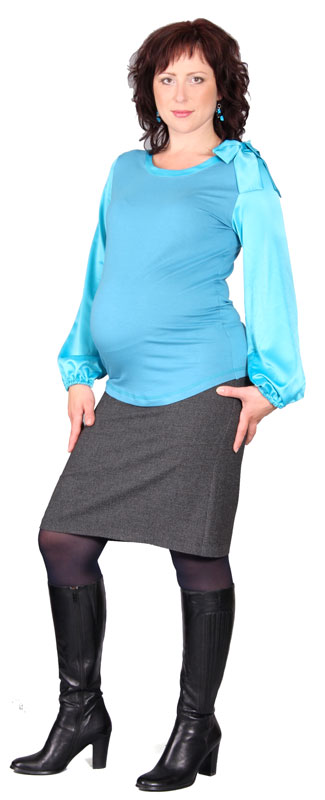 Těhotenská sukně Rialto Balk šedá 0344 Dámská velikost: 36