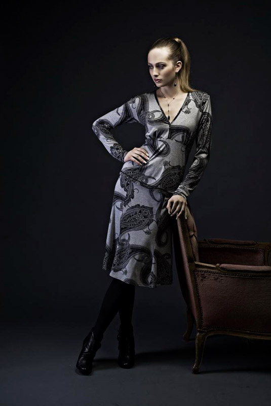 Dámská sukně Rialto Capelini šedá s tiskem 0229 Dámská velikost: 38