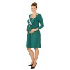 Těhotenské a kojící šaty Rialto Lovdaun zelená 0443 (Dámská velikost 40)