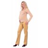Těhotenské tričko Rialto Ruten žluté pruhy 0277 (Dámská velikost 38)