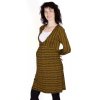 Těhotenské a kojící šaty Rialto Libin zelená tisk 0152 (Dámská velikost 36)