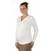 Těhotenské tričko Rialto Reken smetanové 0440 (Dámská velikost 36)