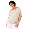 Těhotenské tričko Rialto Divion zelené pruhy 0266 (Dámská velikost 36)