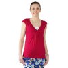 Těhotenské a kojící tričko Rialto Dery červené 0441 (Dámská velikost 34)