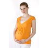 Těhotenské a kojicí tričko Rialto Dery oranžová 0457 (Dámská velikost 36)
