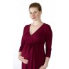 Těhotenské a kojící šaty Rialto Laffaux bordó 0520 (Dámská velikost 36)