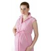 Těhotenské a kojící šaty Rialto Leme růžový proužek 0392 (Dámská velikost 36)
