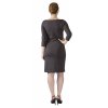 Těhotenské šaty Rialto Loon šedá s bordurou 0292 (Dámská velikost 36)