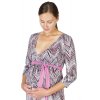 Těhotenské a kojící šaty Rialto Laffaux růžovomentolové 0529 (Dámská velikost 36)