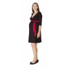 Těhotenské a kojící šaty Rialto Laffaux černé s puntíky 0538 (Dámská velikost 36)