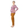 Těhotenské manšestrové kalhoty Rialto Steiny rezavé 4937 (Dámská velikost 36)
