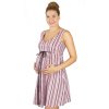 Těhotenské šaty Rialto Lacroix Růžová s lurexem 7449 (Dámská velikost 36)