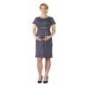 Těhotenské šaty Rialto LaClere modré kosočtverce 0561 (Dámská velikost 38)