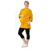 Těhotenské teplákové šaty/mikina Rialto Larivera hořčicová 0547 (Dámská velikost 36)