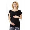 Těhotenské basic tričko Rialto Divion černá 0156 (Dámská velikost 36)
