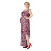 Těhotenské šaty Rialto Lenou šedorůžová tygr 0407 (Dámská velikost 36)