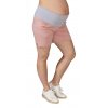 Těhotenské teplákové šortky Rialto Son starorůžové  0555 (Dámská velikost 36)