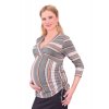 Těhotenské a kojicí tričko Rialto Rully proužek 0083 (Dámská velikost 36)
