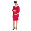 Těhotenské šaty Rialto Lunna červené 0441 (Dámská velikost 34)