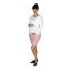 Těhotenská tepláková sukně Rialto Bogny starorůžová 0555